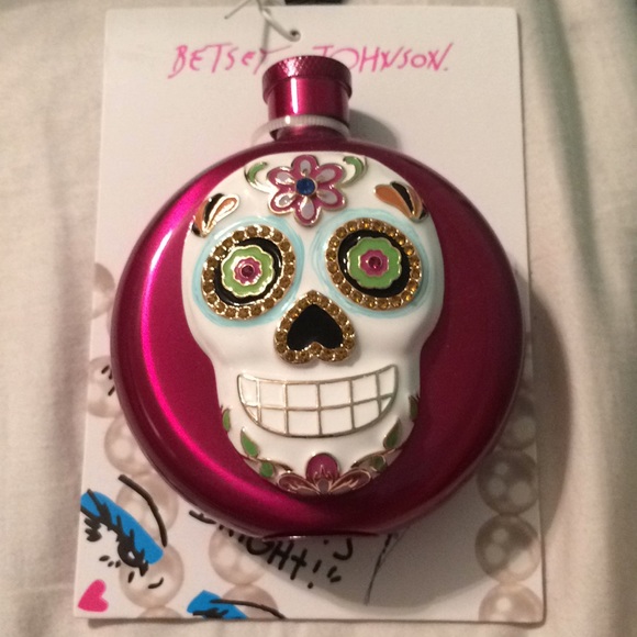 Betsey Johnson Accessories - Betsey Johnson sugar skull flask